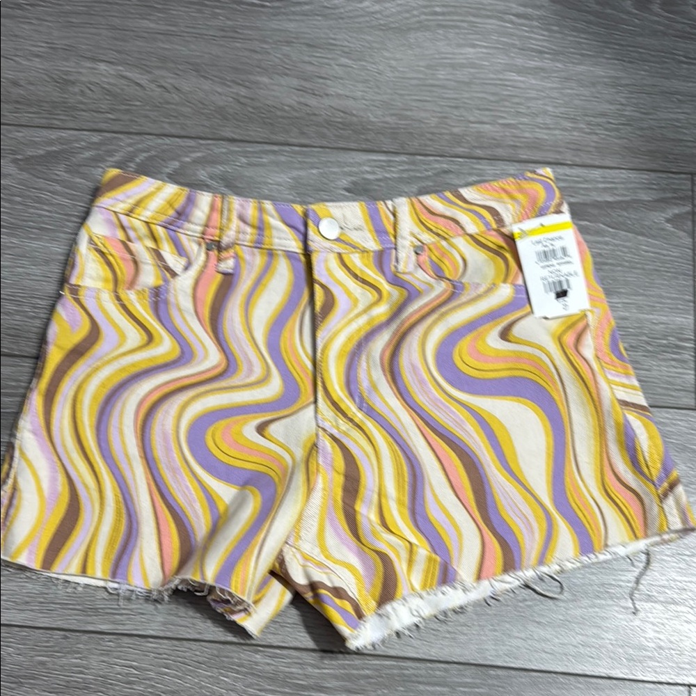 NWT Tinseltown Juniors Printed Denim Jean Shorts